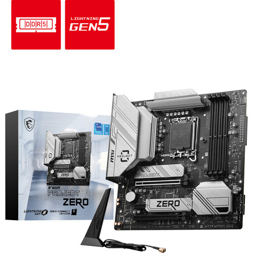 MSI B760M PROJECT ZERO WiFi Motherboard