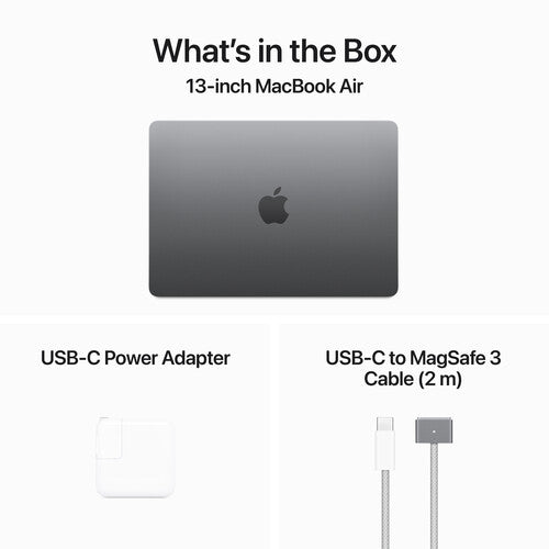Apple 13.6" MacBook Air - M3 8-Core - 8GB RAM - 256GB SSD - 8-Core GPU - Arabic
