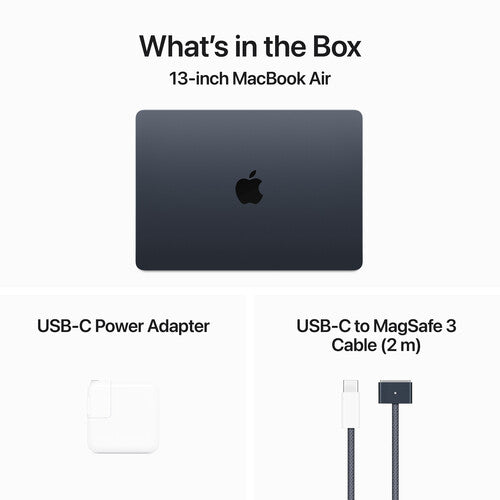 Apple 13.6" MacBook Air - M3 8-Core - 8GB RAM - 256GB SSD - 8-Core GPU - Arabic