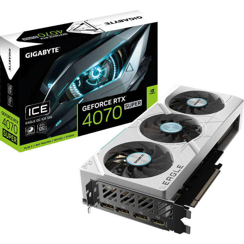 بطاقة رسومات جيجابايت GeForce RTX 4070 SUPER EAGLE ICE OC 12G