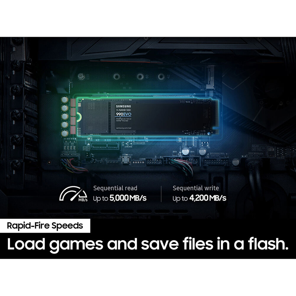 Samsung  990 EVO PCIe 4.0 x4 / 5.0 x2 M.2 Internal SSD