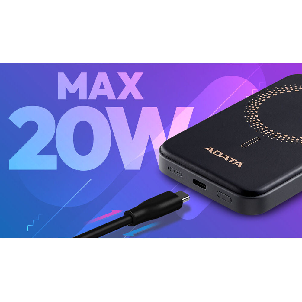 ADATA Technology 5000mAh R050 Magnetic Power Bank (Black)