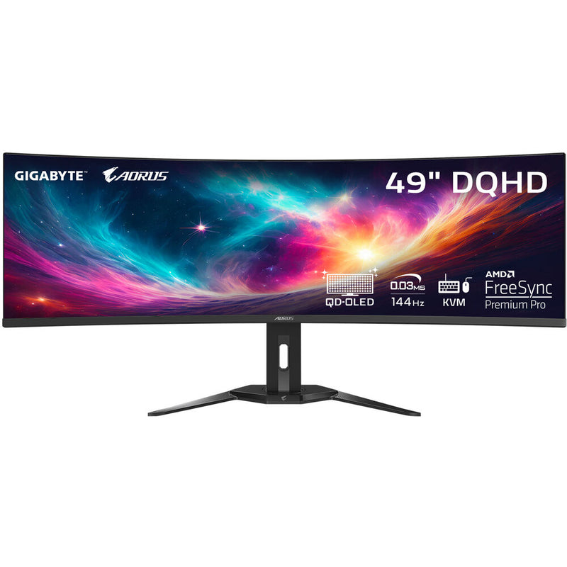 Gigabyte AORUS CO49DQ 49 1440p HDR 144 Hz Ultrawide Curved Gaming Monitor