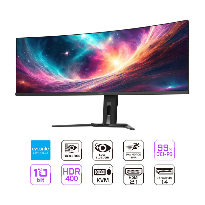 Gigabyte AORUS CO49DQ 49 1440p HDR 144 Hz Ultrawide Curved Gaming Monitor