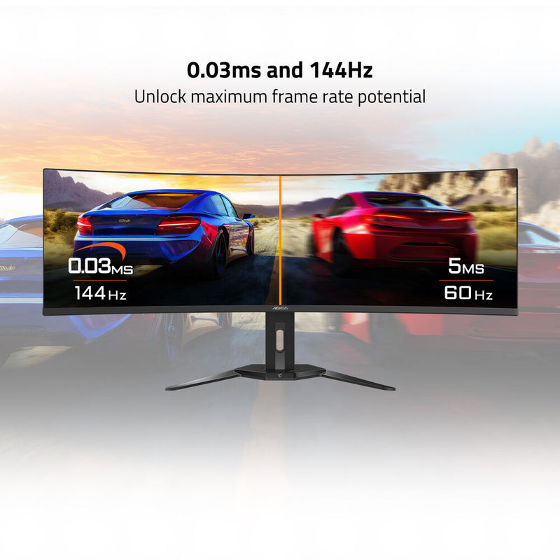 Gigabyte AORUS CO49DQ 49 1440p HDR 144 Hz Ultrawide Curved Gaming Monitor