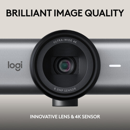 كاميرا ويب Logitech MX Brio 4K Ultra HD للتعاون والبث المباشر