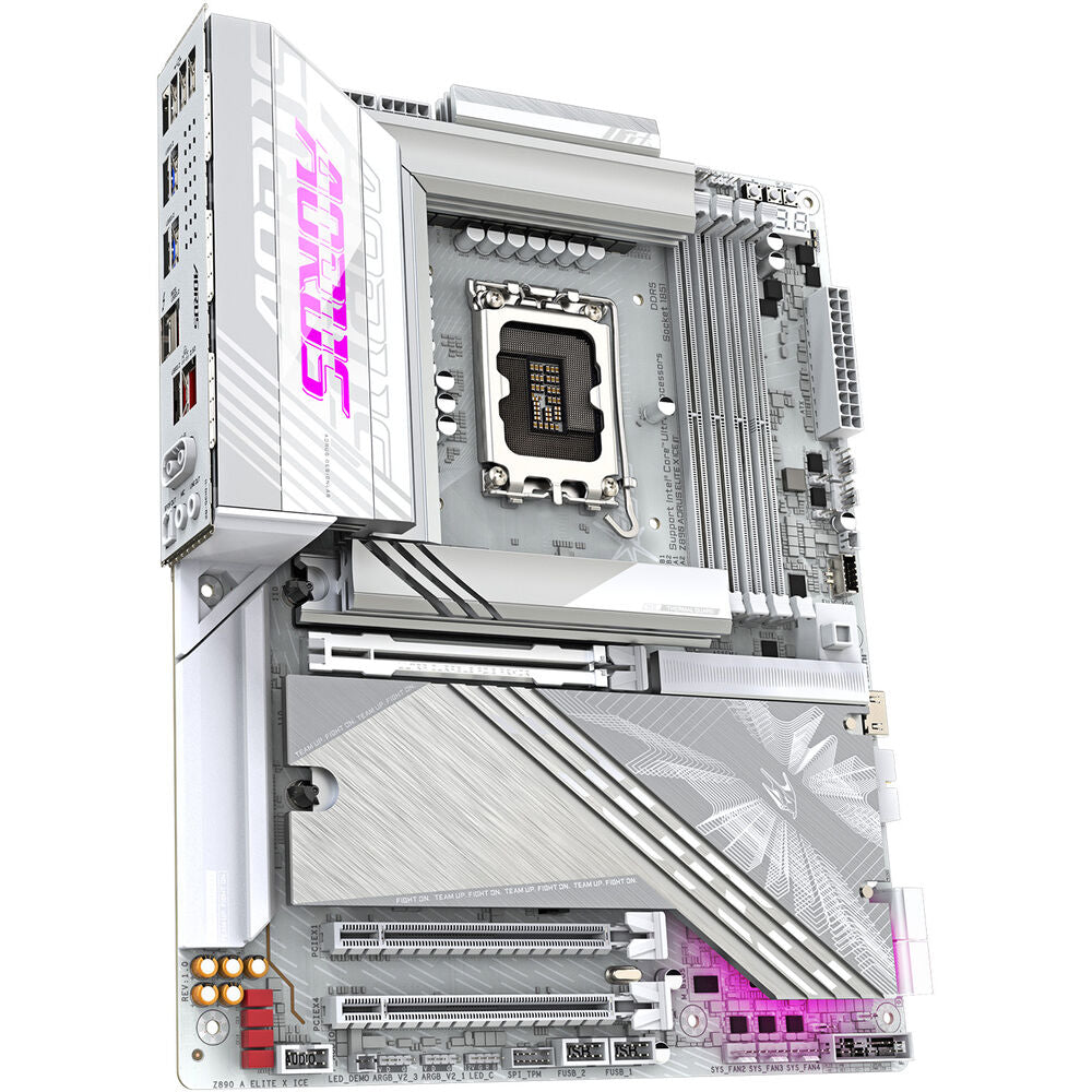 لوحة أم Gigabyte Z890 AORUS ELITE X ICE LGA 1851 ATX (أبيض ثلجي)
