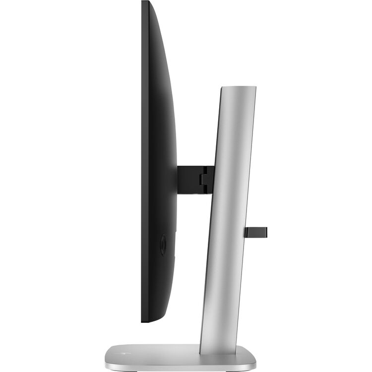 شاشة HP مقاس 27 بوصة QHD IPS، معدل تحديث 100 هرتز، منفذ USB-C بقوة 100 واط، منفذ HDMI/DP، منفذ RJ45، كاميرا ويب مدمجة بالأشعة تحت الحمراء بدقة 5 ميجابكسل، مكبرات صوت وميكروفونات، مستشعر إضاءة محيطية، موزع USB 3.2 مع KVM