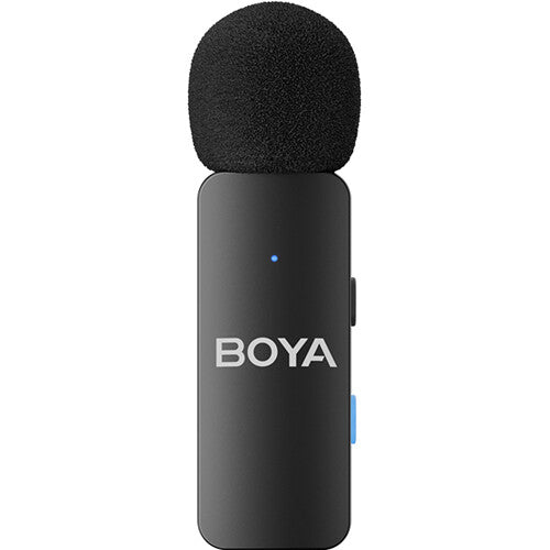 نظام ميكروفون لاسلكي BOYA BY-V4 لأربعة أشخاص، بتردد 2.4 غيغاهرتز، و4 أجهزة إرسال فائقة الصغر، ومستقبل TRS مقاس 3.5 مم | صوت بتنسيق 48 كيلوهرتز/16 بت، وإلغاء الضوضاء بنقرة واحدة، ومدى يصل إلى 200 م، للكاميرات والهواتف الذكية – أسود