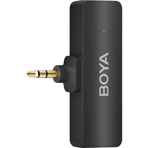 نظام ميكروفون لاسلكي BOYA BY-V4 لأربعة أشخاص، بتردد 2.4 غيغاهرتز، و4 أجهزة إرسال فائقة الصغر، ومستقبل TRS مقاس 3.5 مم | صوت بتنسيق 48 كيلوهرتز/16 بت، وإلغاء الضوضاء بنقرة واحدة، ومدى يصل إلى 200 م، للكاميرات والهواتف الذكية – أسود