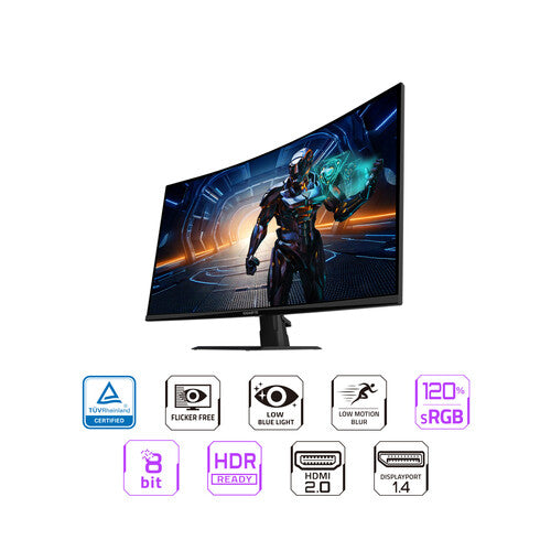 Gigabyte GS32QCA 31.5" 1440p HDR 180 Hz Curved Gaming Monitor