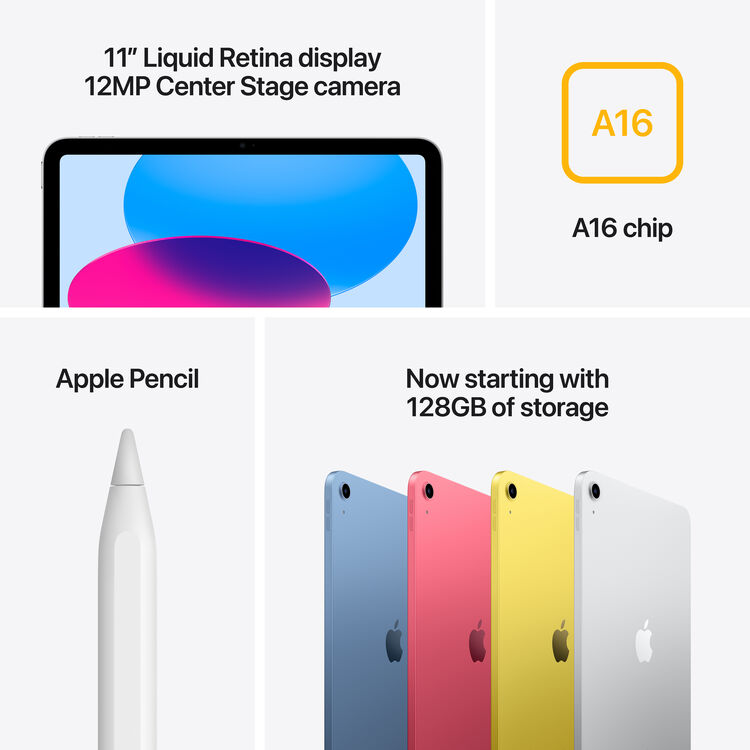 Apple 11" iPad A16 Chip 256GB SSD