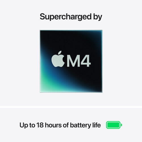 جهاز Apple MacBook Air M4 مقاس 15 بوصة - معالج 10 أنوية - ذاكرة وصول عشوائي (RAM) سعة 24 جيجابايت - قرص SSD سعة 512 جيجابايت - وحدة معالجة رسومات (GPU) 10 أنوية 