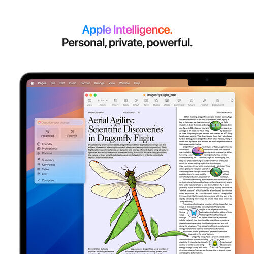 Apple 15" MacBook Air M4 -  10-Core  CPU - 16GB RAM - 256GB SSD - 10-Core GPU -  Silver - Arabic