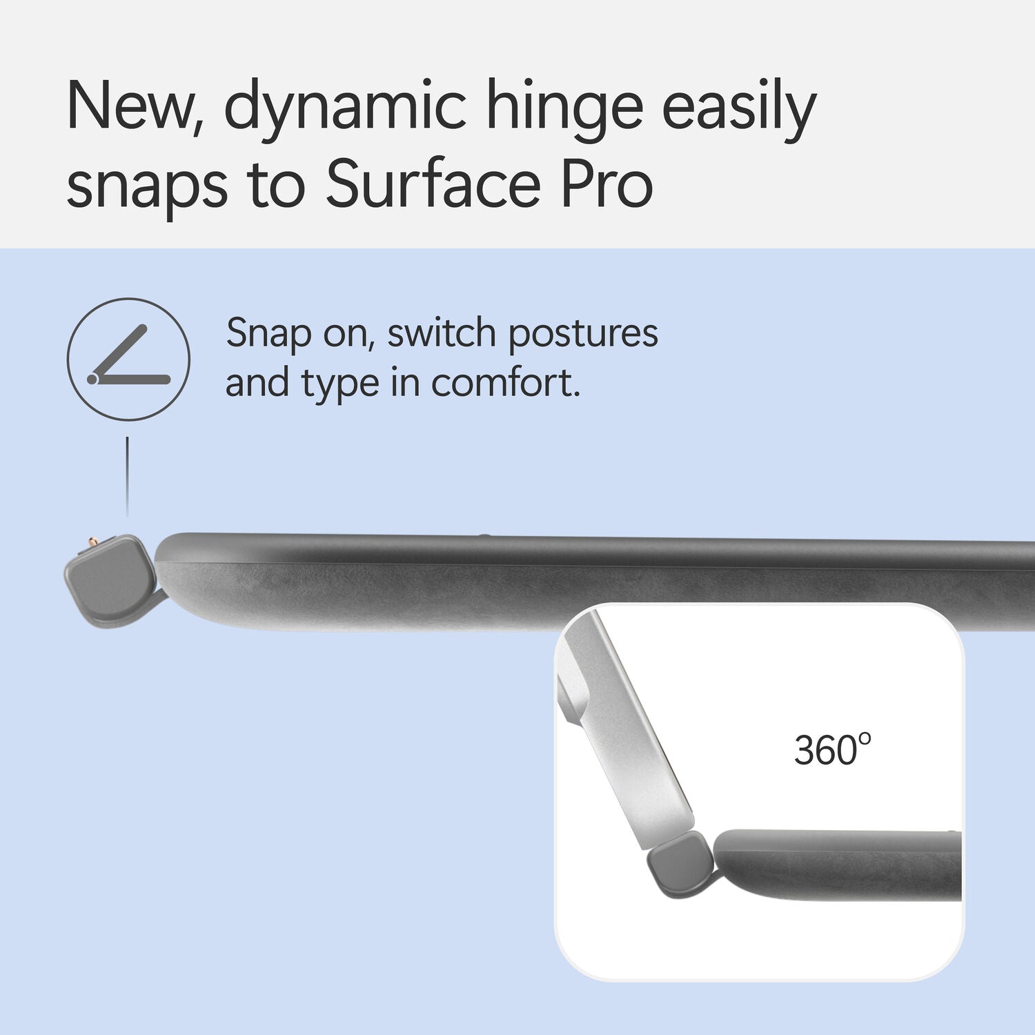 Microsoft 12" Surface Pro Keyboard Cover with Slim Pen 2 - English/Arabic (Slate)