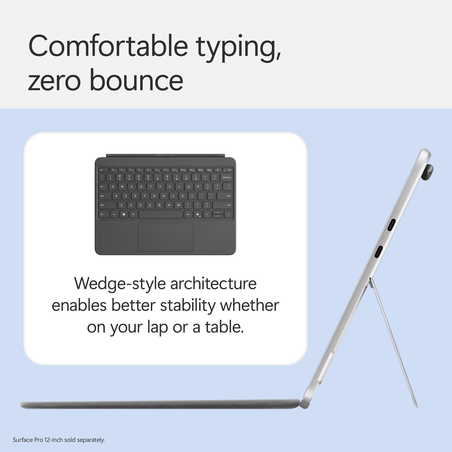 Microsoft 12" Surface Pro Keyboard Cover with Slim Pen 2 - English/Arabic (Slate)