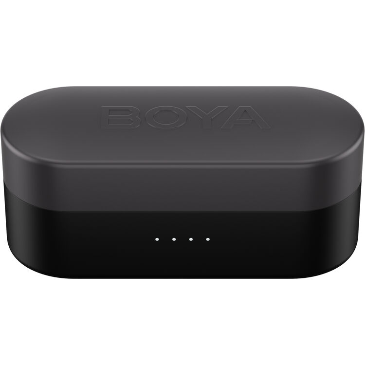 نظام ميكروفون لاسلكي BOYA BOYALINK 3 لشخصين مزوّد بالذكاء الاصطناعي، بتردد 2.4GHz، ومرسلين مزدوجين، وإلغاء ضوضاء بالذكاء الاصطناعي، للكاميرات والهواتف الذكية والأجهزة المحمولة – أسود