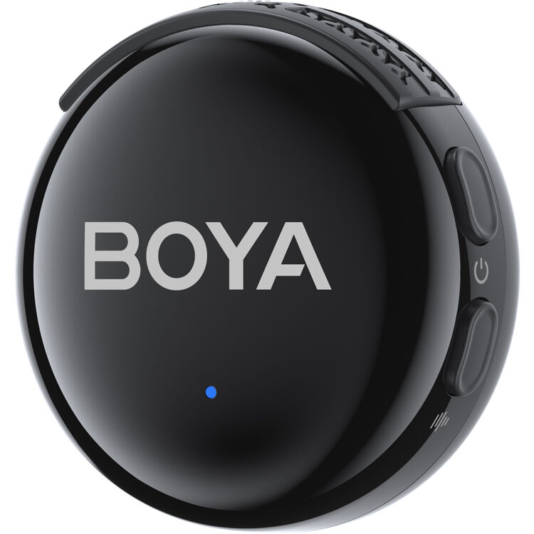 نظام ميكروفون لاسلكي BOYA BOYALINK 3 لشخصين مزوّد بالذكاء الاصطناعي، بتردد 2.4GHz، ومرسلين مزدوجين، وإلغاء ضوضاء بالذكاء الاصطناعي، للكاميرات والهواتف الذكية والأجهزة المحمولة – أسود