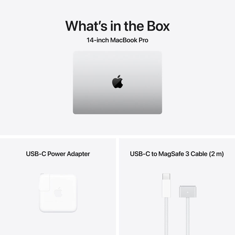 ماك بوك آبل 14 بوصة M5 Pro - معالج 10 نوى - ذاكرة عشوائية 16 جيجابايت - قرص صلب SSD بسعة 1 تيرابايت - معالج رسوميات 10 نوى - عربي (فضي)