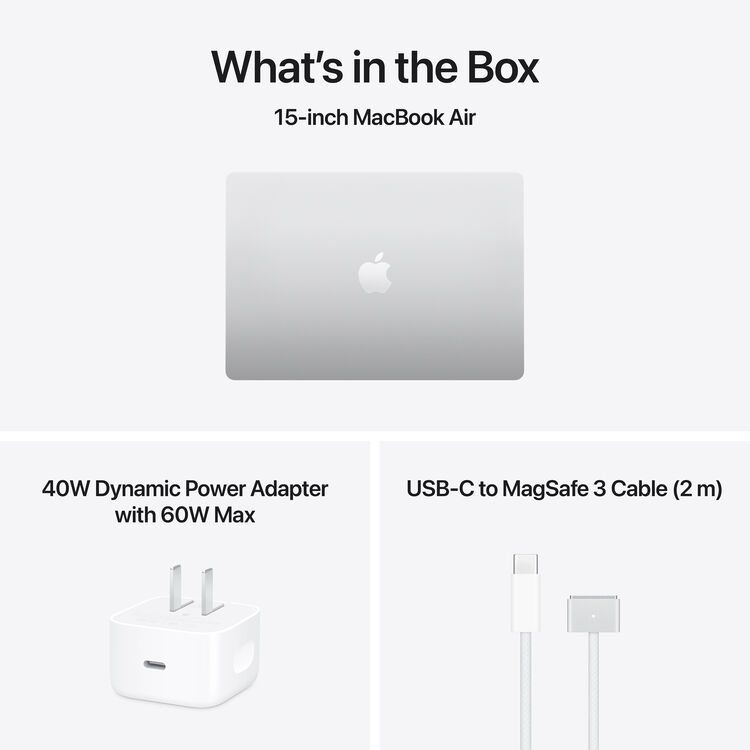 Apple 15" MacBook Air M5 10-Core CPU - 16GB RAM - 1TB SSD - 10-Core GPU - Arabic (Silver)