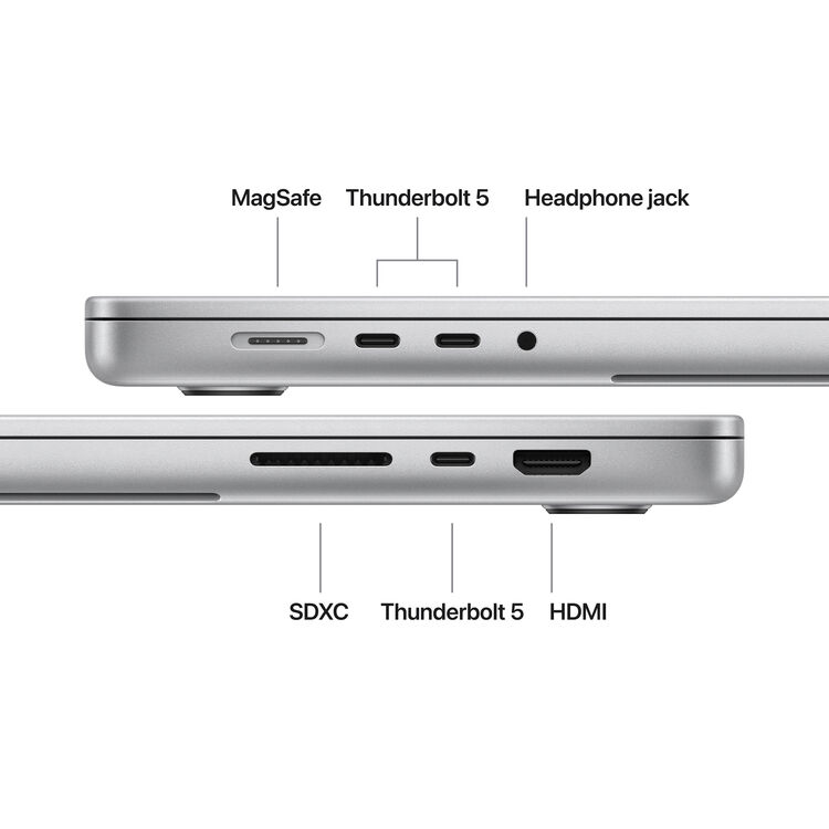 Apple 16" MacBook Pro M5 Pro 18-Core CPU - 48GB RAM - 1TB SSD - 20-Core GPU - Arabic (Silver)