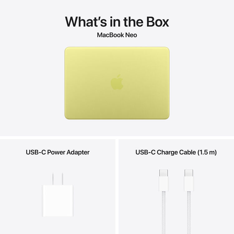 Apple 13" MacBook Neo A18 Pro 6-Core CPU -8GB RAM - 512GB SSD - 5-Core GPU - Arabic(Citrus)