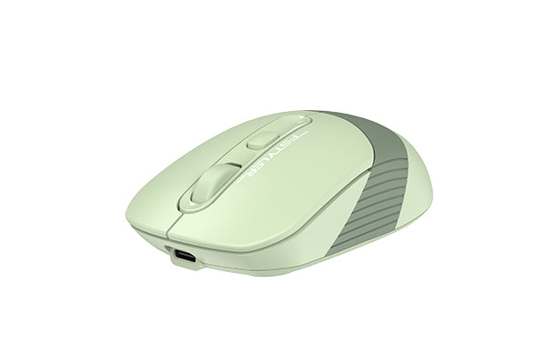 A4TECH FB10CS Bluetooth & 2.4GHz Wireless Mouse, 3-Device Switching, 2000 DPI Adjustable, Rechargeable USB-C, 4 Buttons, Nano Receiver