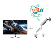حزمة شاشة الألعاب من Avetron – شاشة ألعاب G2732M‏ مقاس 27 بوصة بدقة 4K UHD‏ 3840×2160 وتردد 160 هرتز بتقنية IPS + ذراع شاشة ألعاب MA100 بمساعدة النوابض لشاشات مقاس 27–45 بوصة، مع تثبيت بالمشبك والفتحة المكتبية