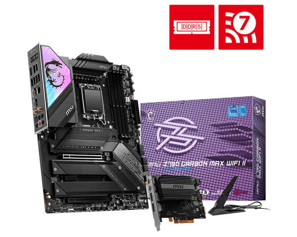 MSI MPG Z790 CARBON MAX WIFI II Motherboard with 5G and Wi-Fi 7 Support