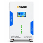 بطارية iPower ليثيوم LiFePO4 بجهد 51.2V وسعة 314Ah - بطارية تخزين طاقة شمسية بسعة 16.07kWh، أكثر من 8000 دورة، شاشة لمس LCD تدعم العربية، حماية IP20 لأنظمة الطاقة الشمسية والطاقة الاحتياطية