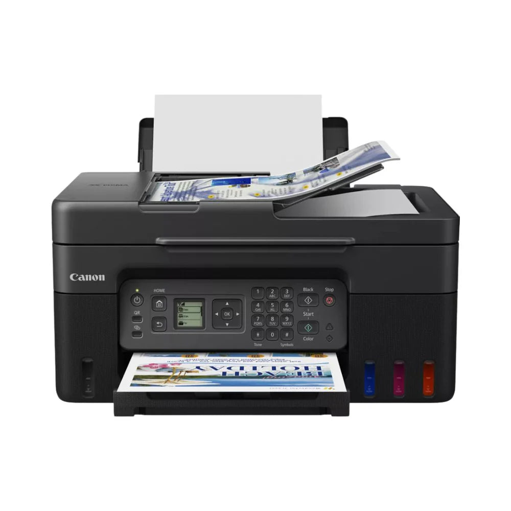 Canon PIXMA G4470 Wireless MegaTank All-in-One Printer — Print/Scan/Copy/Fax with ADF, Wi-Fi, Refillable Ink & High Yield