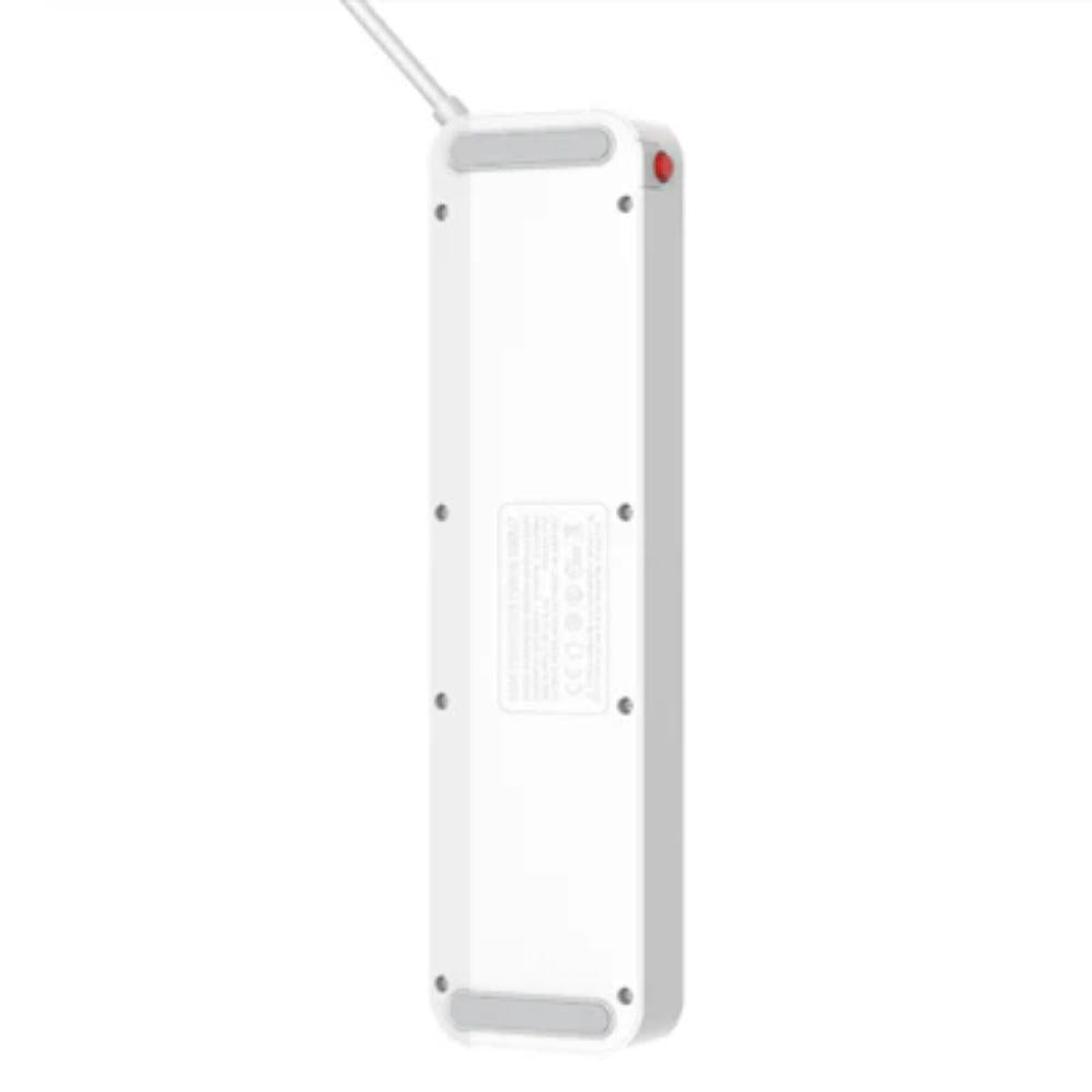 LDNIO SC4408 4-Outlet Power Strip + 4 USB Ports – 2-Meter Cable, 2500W Max, Auto-ID Charging, Overload Protection