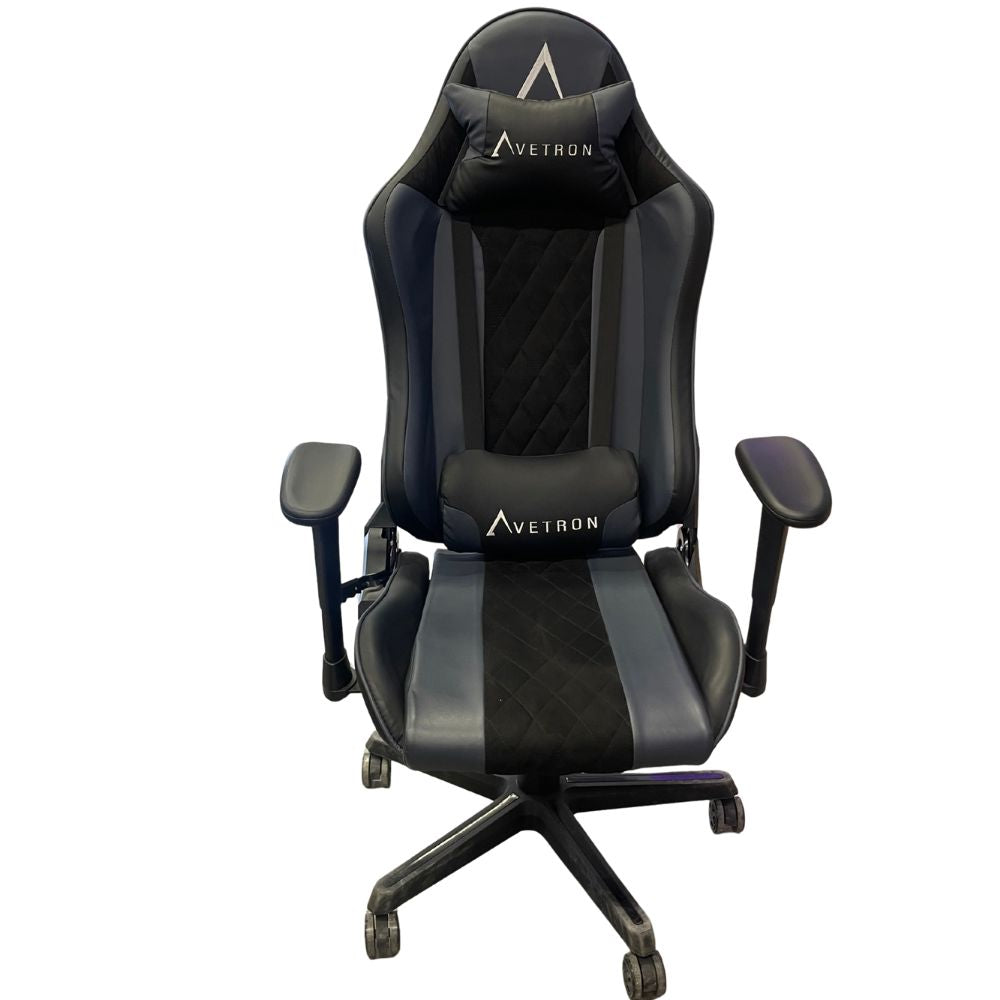 Avetron GC500 Comfy Leathaire Gaming Chair – Ergonomic Design, Height Adjustable Armrests, 150° Recline, 100mm Class 3 Gas Lift, 150kg Capacity