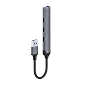 LDNIO DS-74U موزع USB متعدد الوظائف 4 في 1 مع منفذين USB 3.0 وثلاثة منافذ USB-C، نقل بيانات عالي السرعة حتى 5 جيجابت في الثانية، كابل بطول 120 مم، محول متعدد المنافذ لأجهزة الكمبيوتر، اللابتوب والأجهزة المحمولة