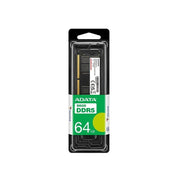 ذاكرة ADATA DDR5 بسعة 64GB لأجهزة الكمبيوتر المحمولة، ذاكرة SO-DIMM بسرعة 5600 MT/s، بجهد 1.1V، ذاكرة حاسوب محمول عالية السرعة، سوداء