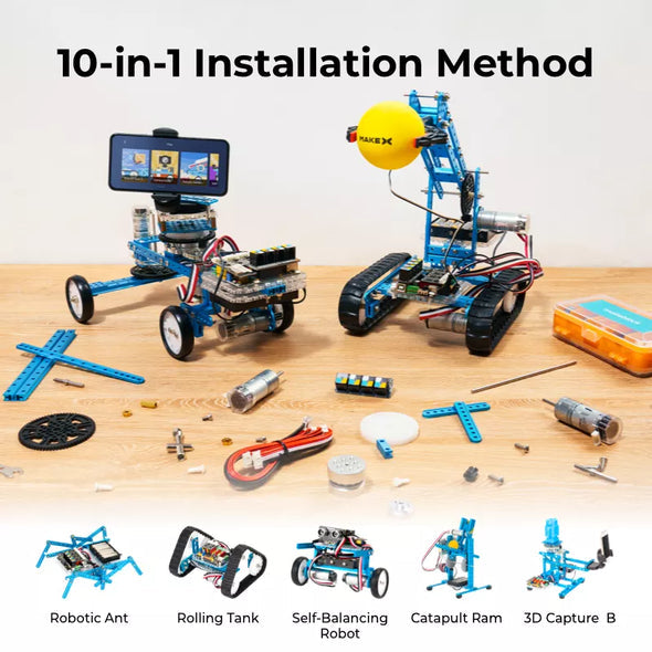 Makeblock mBot Ultimate 10-in-1 Robot Kit – Advanced STEM Learning with Arduino & Raspberry Pi Compatibility
