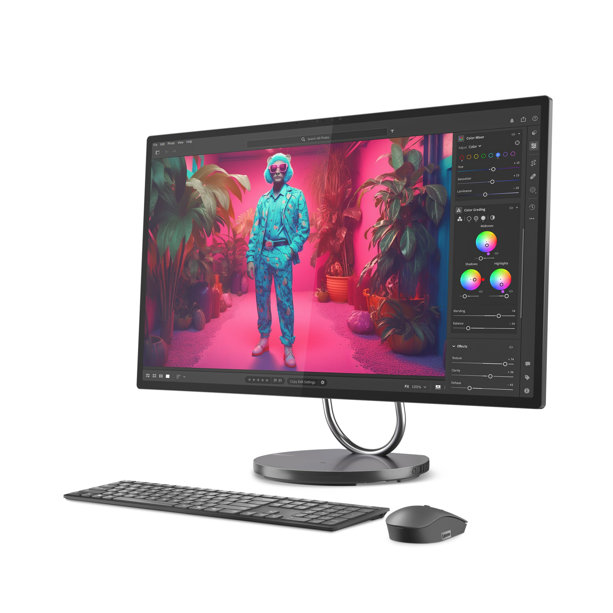 لينوفو يوجا AIO 32ILL10 31.5 بوصة - معالج Core Ultra 7 258V - ذاكرة وصول عشوائي (RAM) سعة 32 جيجابايت - قرص SSD سعة 1 تيرابايت - بطاقة رسومات NVIDIA GeForce RTX 4050 سعة 6 جيجابايت - نظام تشغيل Windows 10 Pro K