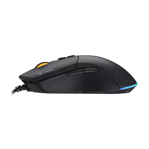 Rapoo V360 IR Optical Gaming Mouse – 6200 DPI, 1000 Hz, 7 Programmable Buttons, RGB Lighting, Onboard Memory, Ergonomic Design