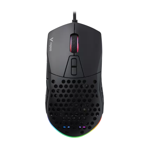 Rapoo V360 IR Optical Gaming Mouse – 6200 DPI, 1000 Hz, 7 Programmable Buttons, RGB Lighting, Onboard Memory, Ergonomic Design