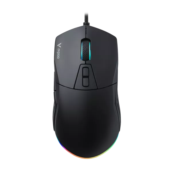 Rapoo V360 IR Optical Gaming Mouse – 6200 DPI, 1000 Hz, 7 Programmable Buttons, RGB Lighting, Onboard Memory, Ergonomic Design
