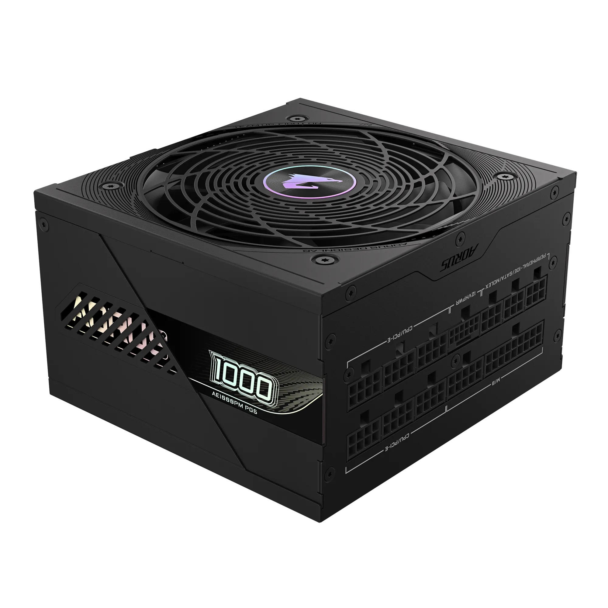 Gigabyte AORUS ELITE 1000W GP-AE1000PM PG5 – ATX 3.1/PCIe 5.1 Ready, 80 Plus Platinum, Fully Modular, 120 mm FDB Fan