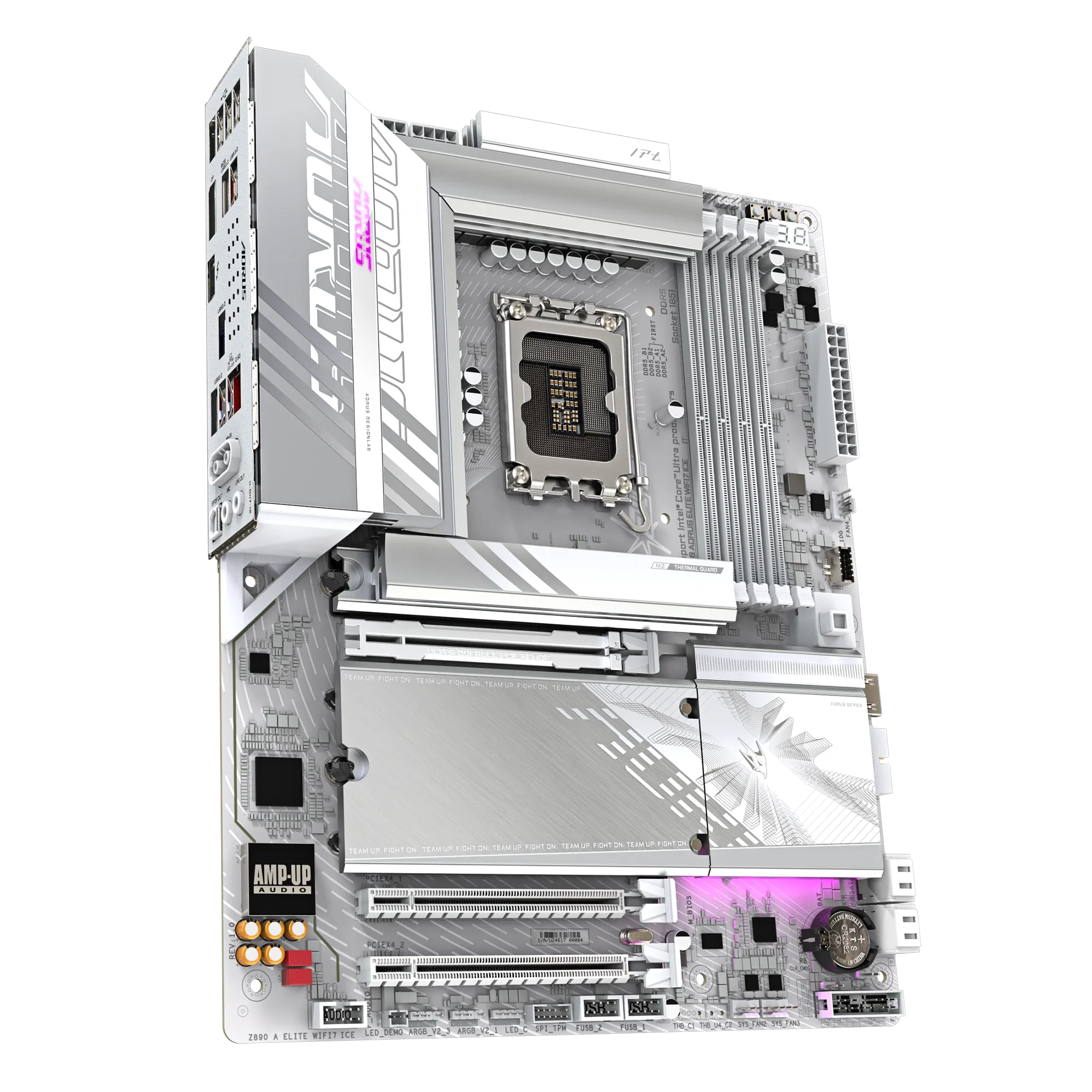 GIGABYTE Z890 AORUS ELITE WIFI7 ICE Motherboard – LGA 1700, DDR5, PCIe 5.0, Wi-Fi 7, Intel Z890 Chipset, ATX