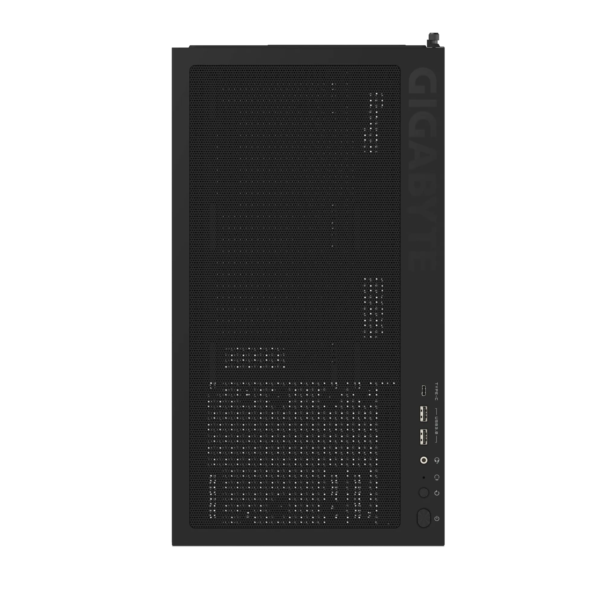 GIGABYTE C500 Panoramic Stealth Mid‑Tower PC Case – 270° Tempered Glass, ARGB Fans, USB‑C Gen2, Vertical GPU, Optimized Airflow