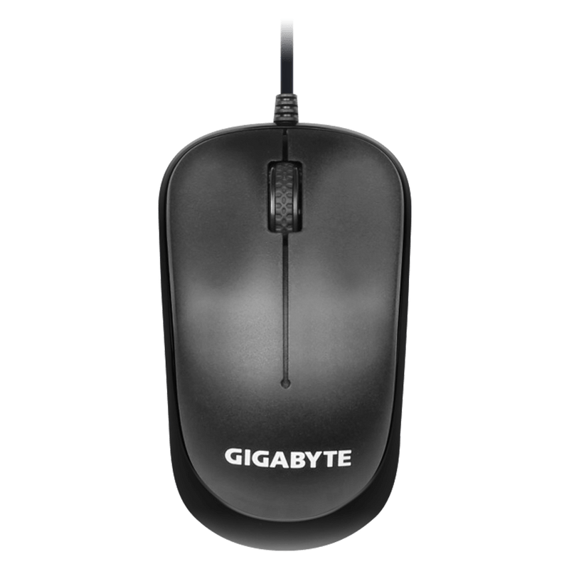 مجموعة لوحة المفاتيح والماوس السلكية GIGABYTE KM6300 - تصميم نحيف، 10 مفاتيح وسائط متعددة، ماوس بصري بدقة 1000 نقطة في البوصة