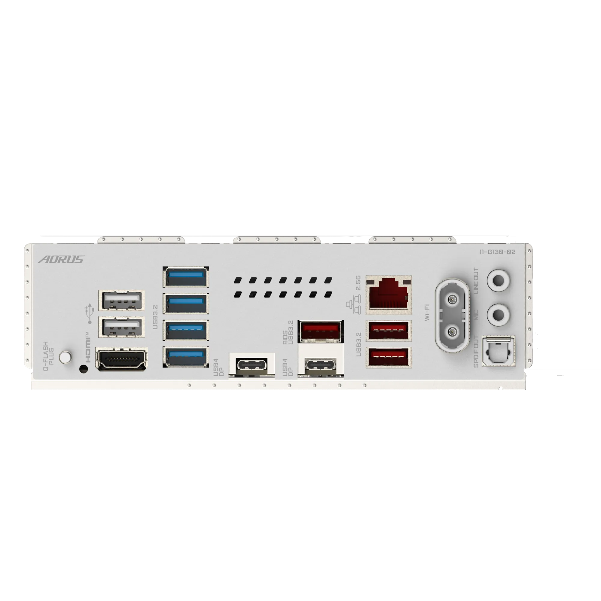 لوحة أم GIGABYTE X870E AORUS PRO ICE ATX - مقبس AM5، ذاكرة DDR5 بسرعة 8000 ميجابت في الثانية، PCIe 5.0، منافذ M.2 رباعية، منفذ USB4 مزدوج، Wi‑Fi 7، شبكة LAN بسرعة 2.5 جيجابت في الثانية، إصدار أبيض