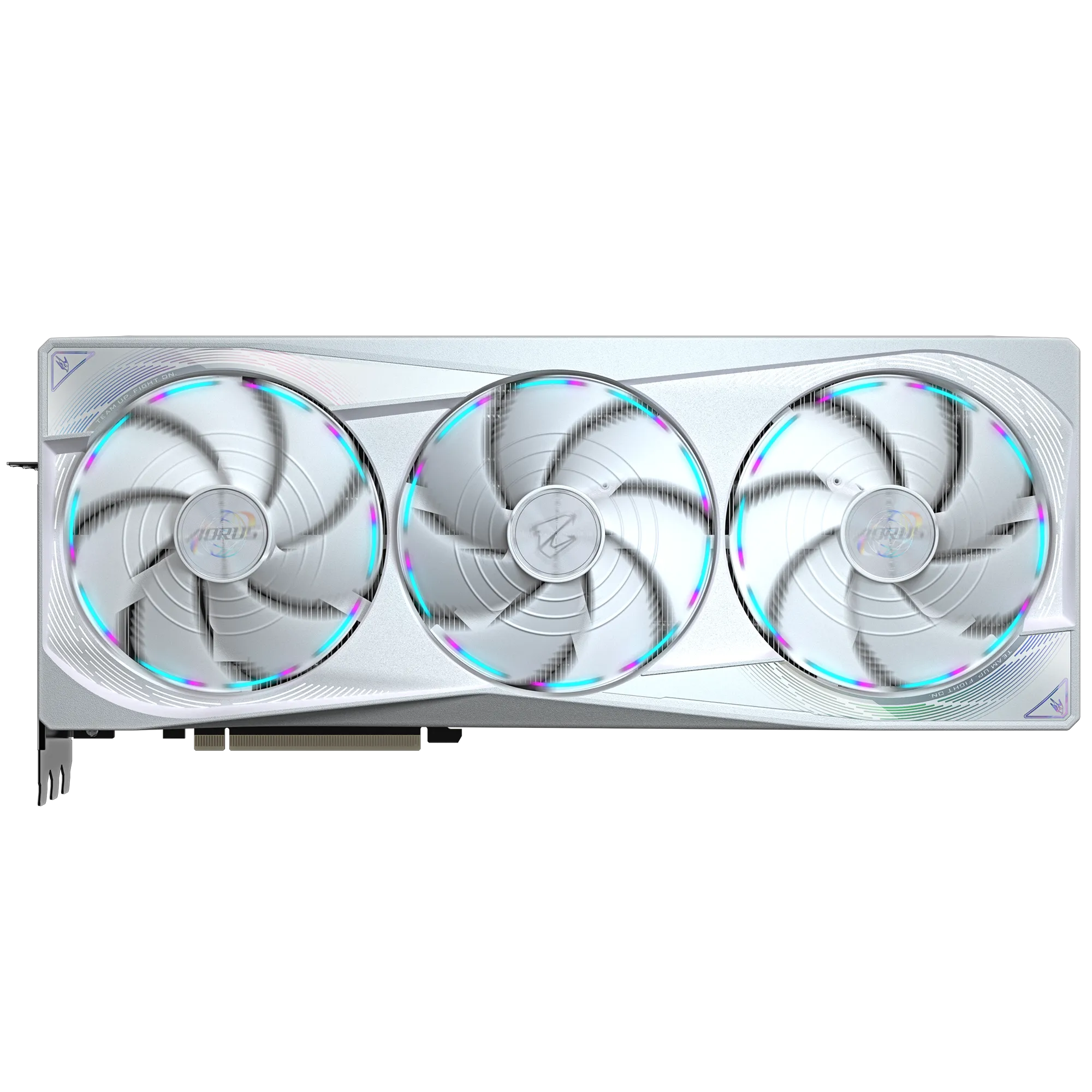 بطاقة رسومات GIGABYTE RTX 5080 AORUS MASTER ICE - ذاكرة GDDR7 سعة 16 جيجابايت، وتردد 2805 ميجاهرتز، وتقنية PCIe 5.0، وتبريد WINDFORCE، وشاشة LCD Edge View، وإضاءة RGB Halo، ونظام BIOS مزدوج