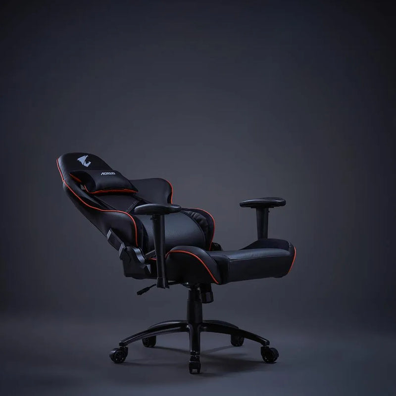 كرسي الألعاب AORUS AGC310 - تصميم مريح، إمكانية إمالة 160 درجة، وسائد قابلة للتعديل، إطار فولاذي، معتمد من BIFMA