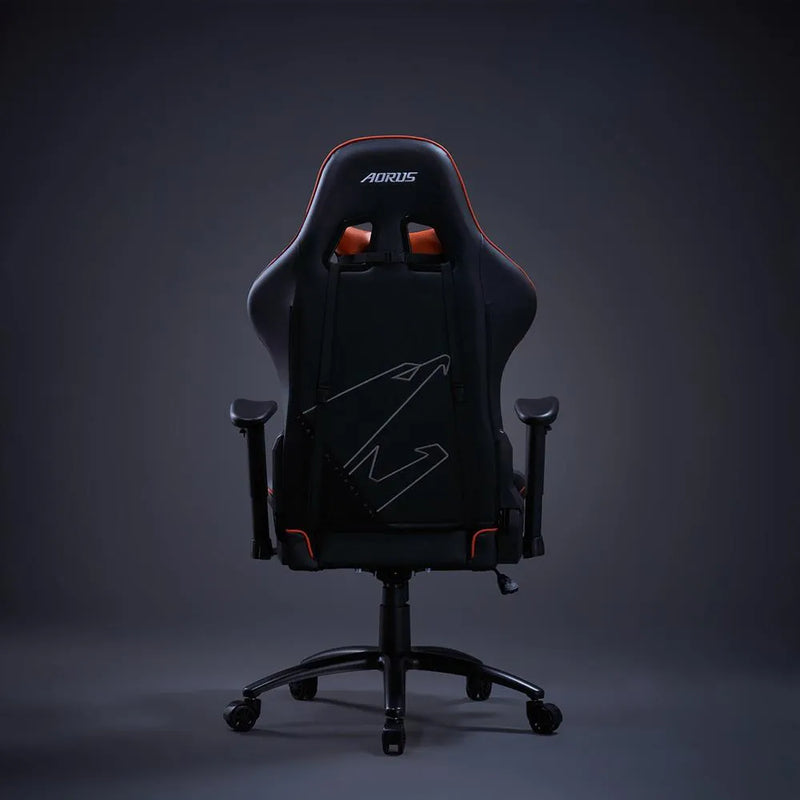 كرسي الألعاب AORUS AGC310 - تصميم مريح، إمكانية إمالة 160 درجة، وسائد قابلة للتعديل، إطار فولاذي، معتمد من BIFMA