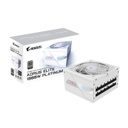 Gigabyte AORUS ELITE 1000W GP-AE1000PM PG5 ICE – ATX 3.x & PCIe 5.0/5.1 Ready, 80 Plus Platinum, Fully Modular, 120 mm FDB Fan