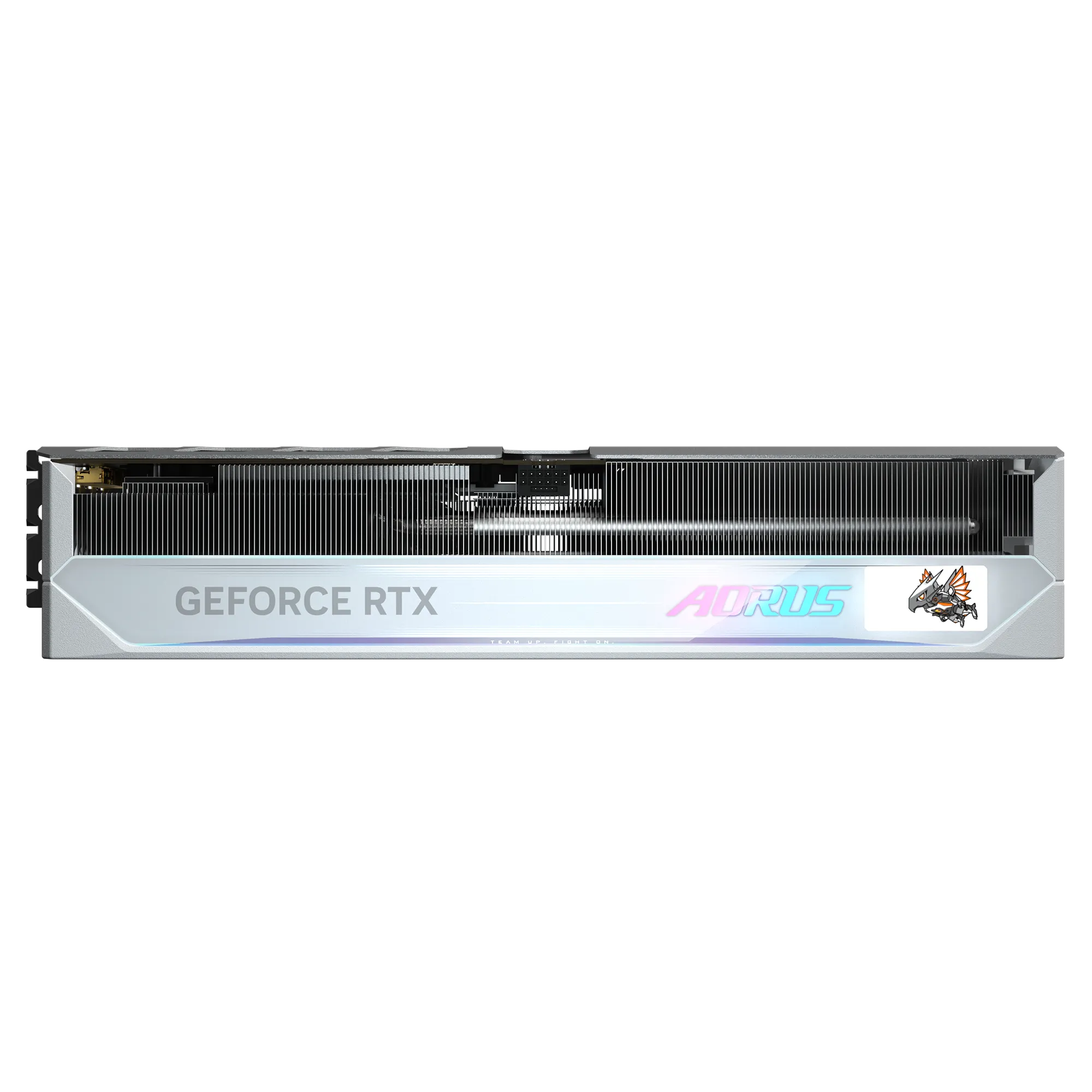 بطاقة رسومات GIGABYTE RTX 5080 AORUS MASTER ICE - ذاكرة GDDR7 سعة 16 جيجابايت، وتردد 2805 ميجاهرتز، وتقنية PCIe 5.0، وتبريد WINDFORCE، وشاشة LCD Edge View، وإضاءة RGB Halo، ونظام BIOS مزدوج